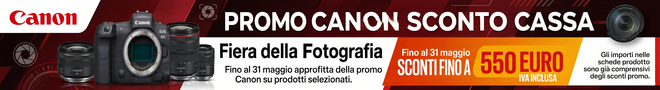Promo Canon sconto cassa Fiera della Fotografia